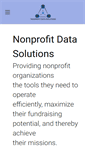 Mobile Screenshot of nonprofitdatasolutions.com